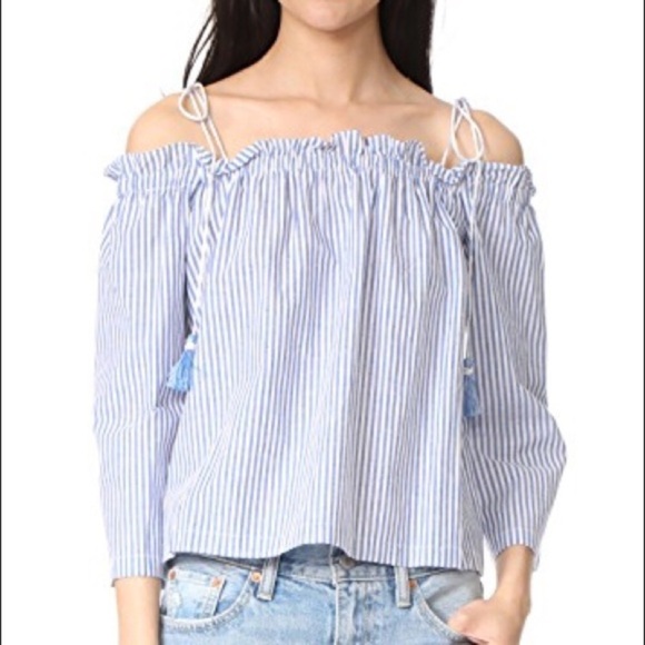 Club Monaco Janou off shoulder top NWOT - Picture 2 of 6